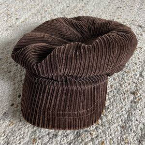 Newsboy corduroy hat